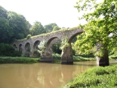 Les voies ferrées, les ponts et aqueducs sur la commune de Plouguiel
