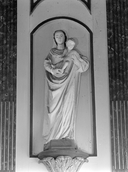 Statue (petite nature, d'applique) : Vierge à l'Enfant, église paroissiale Saint-Pierre (Trédarzec)