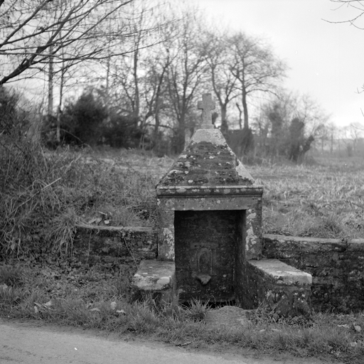 Fontaine de dévotion, sur le C.D. 167 (Locqueltas)