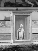 Statue (statuette) : saint Molvan, chapelle Saint-Molvan (Cléguérec)