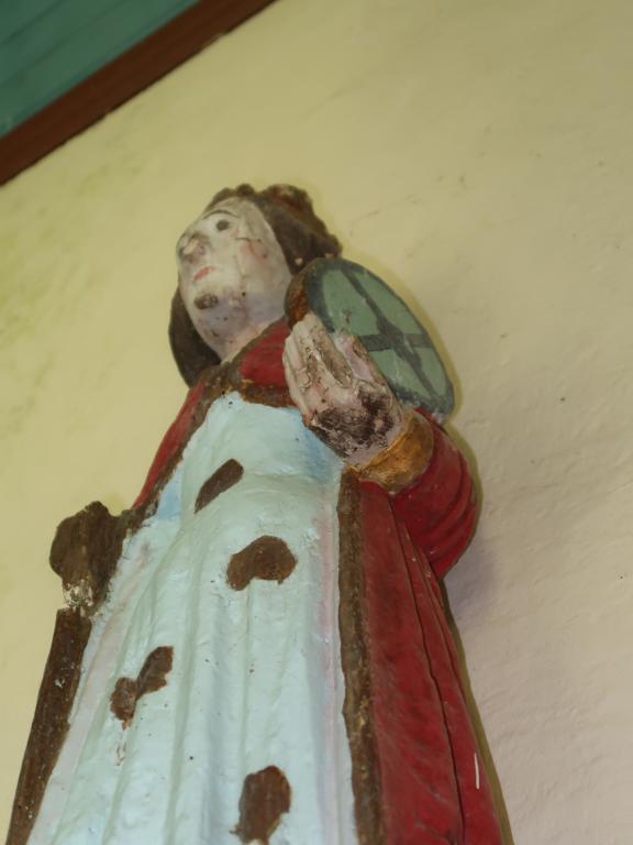 Statue : sainte Catherine d'Alexandrie, chapelle Sainte-Marguerite (Collorec)