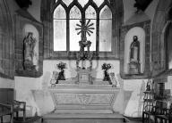 Autel, gradins d'autel (2), tabernacle, exposition (maître-autel), chapelle Notre-Dame, Kerluan (Châteaulin)