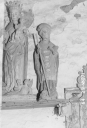 Statue : Saint Evêque, chapelle de la Trinité (Kergloff)