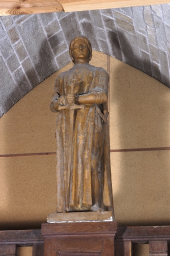 Statue : Jeanne d'Arc, église paroissiale Saint-Marse (Bais)