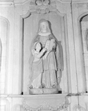 Groupe sculpté : l'Education de la Vierge, chapelle Notre-Dame (Plonéis)