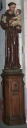 Statue sur socle : saint Antoine de Padoue