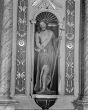 Statue (petite nature, d'applique) : saint Jean-Baptiste, église paroissiale Saint-Juvat (Saint-Juvat)