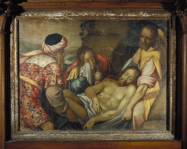 Tableau, cadre : Mise au tombeau