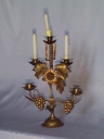 Ensemble de 2 chandeliers d'autel