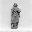 Statue (d'applique, demi-nature) : saint Jean-Baptiste, église paroissiale Saint-Méen (Ploéven)