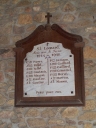 Tableau commémoratif des morts