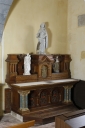 Ensemble de l'autel de saint Gilles : autel, tabernacle, retable