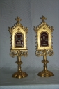Ensemble de 2 reliquaires-monstrances