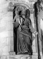 Statue (grandeur nature) : saint Joseph et l'Enfant Jésus, chapelle Notre-Dame-de-Kergoat (Quéménéven)