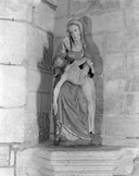 Groupe sculpté : Vierge de Pitié, chapelle Saint-Demet (Plozévet)