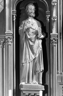 Ensemble de deux statues : Saint Pierre et saint Paul, église paroissiale Saint-Martin (Lécousse)