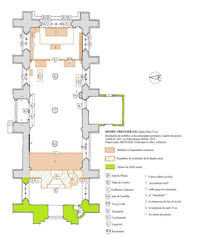 Chapelle puis église Saint-Yves et son cimetière (Minihy-Tréguier)