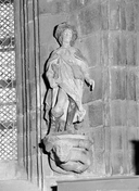 Groupe sculpté (petite nature, d'applique) : saint Roch, chapelle Saint Sébastien (Le Faouët)