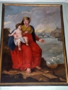 Tableau : Vierge à l'Enfant et naufrage