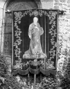 Bannière de procession : saint Pierre, Christ en croix, de saint Pierre