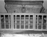 Clôture de choeur (table de communion), chapelle Saint-Léonard (Theix fusionnée en Theix-Noyalo en 2016)