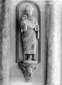 Statue (petite nature, d'applique) : saint Nicodème, église paroissiale Saint-Blaise (Bulat-Pestivien)
