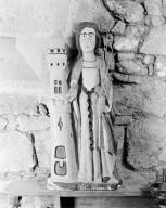 Statue (demi-nature) : sainte Barbe (n° 2), chapelle Saint-Fiacre (Guidel)