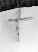 Croix (crucifix) : christ en croix, chapelle Notre-Dame (Plouray)