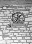 Roue à clochettes, roue à carillon, chapelle Saint-Nicolas (Priziac)