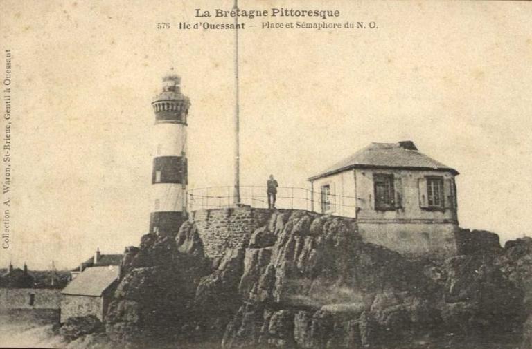 Sémaphore, actuellement résidence d'artistes de la pointe du Créac'h (Ouessant)