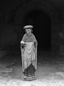 Statue (d'applique, petite nature) : saint Yves de Tréguier