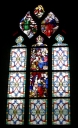 Baie 3 : l'Annonciation, l'Adoration des Mages, la Circoncision et Dieu le Père, église paroissiale Saint-Martin (Javené)
