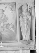 Statue (d'applique, petite nature) : saint Patern, chapelle de la Trinité (Cléguérec)