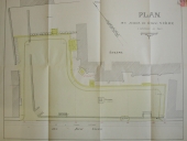 Ancien cimetière et parvis d'église, puis place, actuellement parking public, rue Saint-Hélier (Rennes)