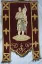 Bannière de procession : Sacré Coeur, Jeanne d'Arc