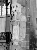 Statue (petite nature, d'applique) : sainte Anne, église paroissiale Notre-Dame (Kernascléden)