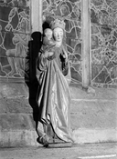Statue (d'applique, petite nature) : Vierge à l'Enfant, chapelle Saint-Fiacre (Le Faouët)