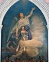 Tableau d'autel : Ange accompagnant une âme au paradis