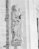 Groupe sculpté : Éducation de la Vierge, église paroissiale Saint-Servais (Saint-Servant-sur-Oust)