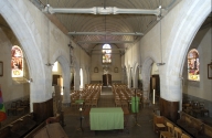 Décor de charpente : 16 entraits, sablières, lambris de couvrement