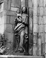 Statue (d'applique, petite nature) : Vierge à l'Enfant (2), cathédrale de Saint-Paul-Aurélien (Saint-Pol-de-Léon)
