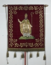 Bannière de procession paroissiale : Saint Melaine, Immaculée conception