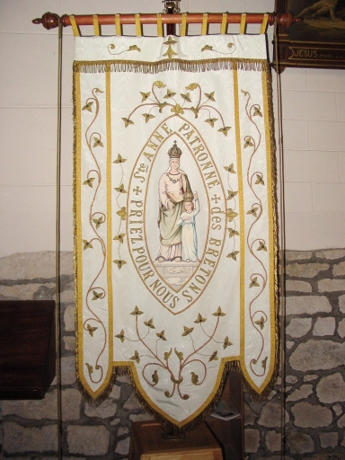 Bannière de procession : sainte Anne ; saint Antoine de Padoue