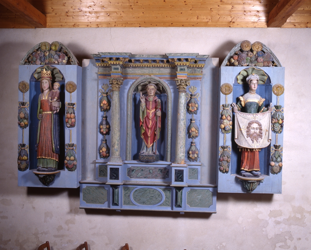 Retable, chapelle Saint-Guénaël (Cléguer)