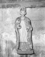 Statue (d'applique, petite nature) : saint évêque, chapelle Notre-Dame-du-Kreisker (Saint-Pol-de-Léon)