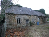 Ferme et maison, alignement de deux logis, le Pâtis Vert (Le Pertre)