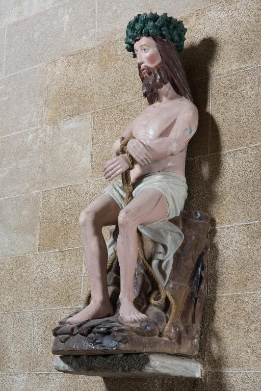 Statue : Christ aux liens, Eglise de la Trinité-de-Brelevenez (Lannion)