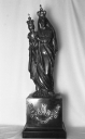 Statue (statuette) : Vierge à l'Enfant, prieuré de chanoines réguliers de Saint-Augustin, de génovefains puis église paroissiale Saint-Pierre, Saint-Paul (Bazouges-la-Pérouse)