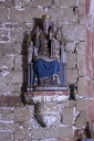 Groupe sculpté sur socle : Vierge à l'Enfant, dite Notre Dame de Bon Secours
