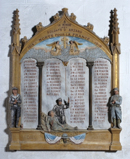 Tableau commémoratif des morts